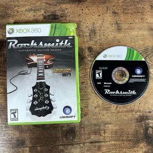 Rocksmith (Microsoft Xbox 360, 2011) TESTED WORKS!!!! NO MANUAL DAMAGED CASE
